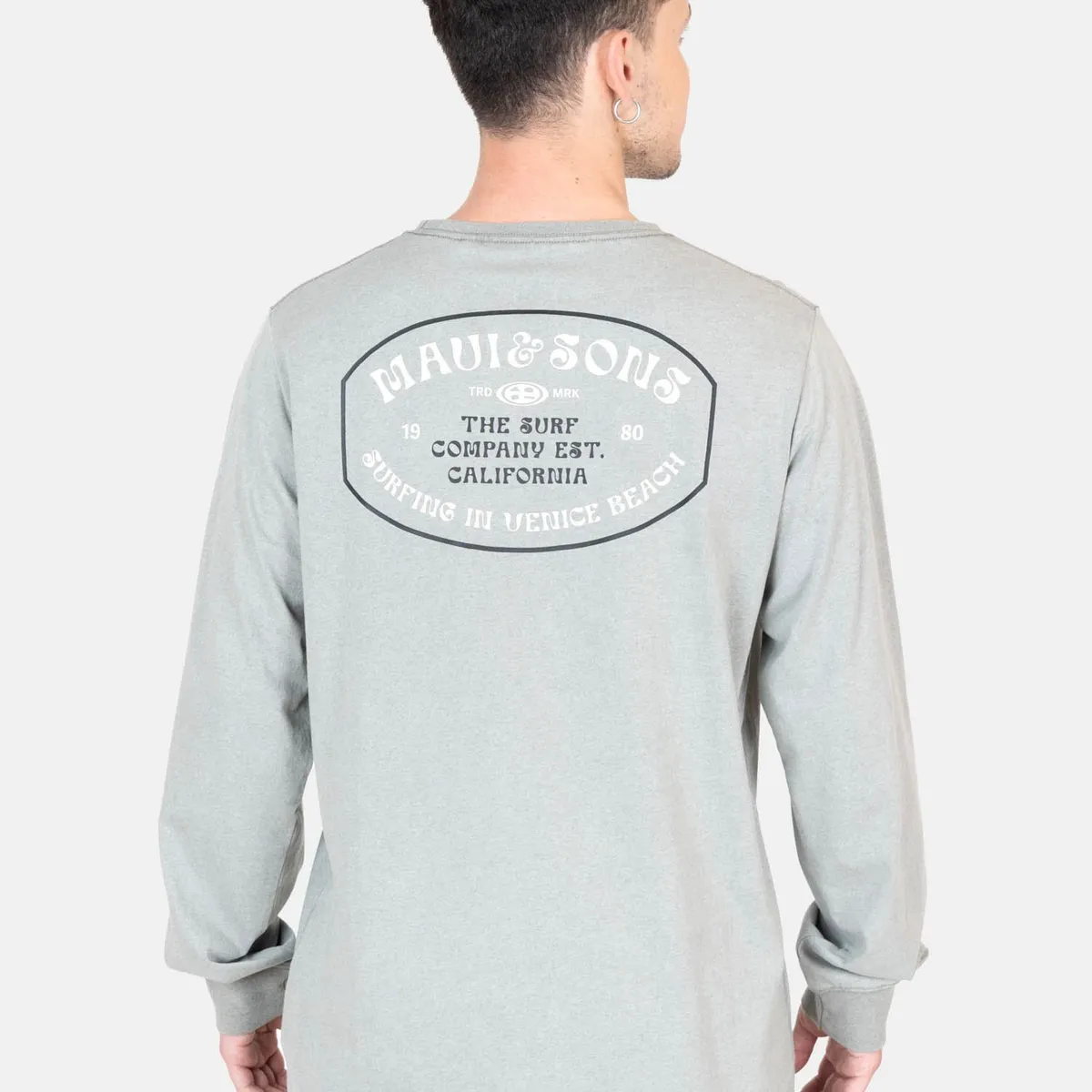 MAUI AND SONS - Polera ML Sunburnt  Verde Hombre Maui And Sons - Verde