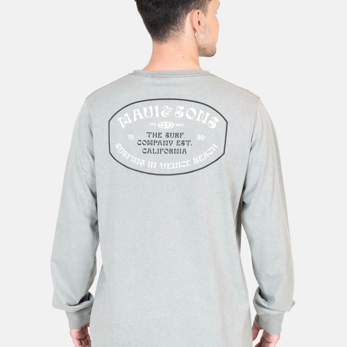MAUI AND SONS - Polera ML Sunburnt  Verde Hombre Maui And Sons - Verde