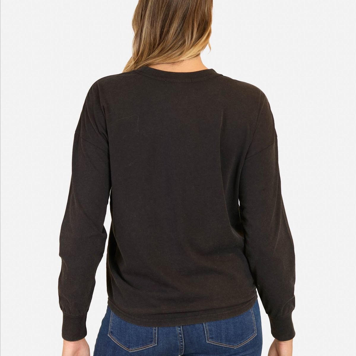 MAUI AND SONS - Polera ML Saltwater Negro Mujer Maui And Sons