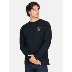 MAUI AND SONS - Polera ML Spray Negro Hombre - Negro