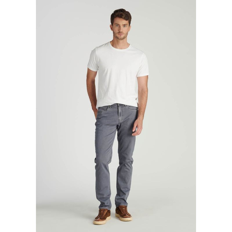 NEW MAN - Pantalón Amsterdam Heritage Gris Newman