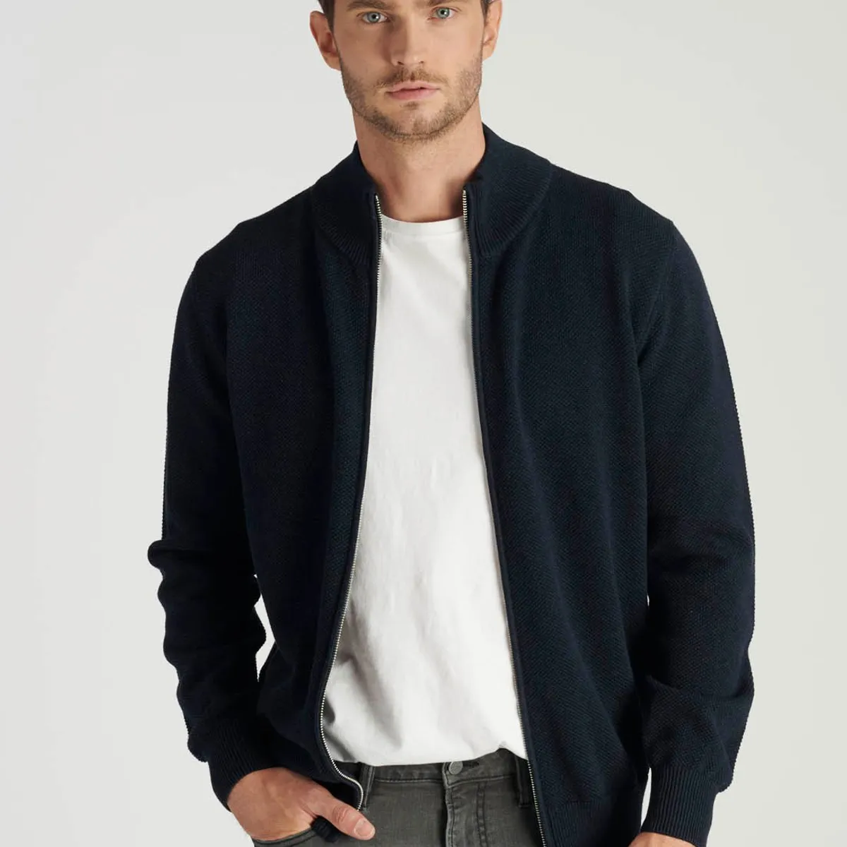 NEW MAN - Sweater Almeria Heritage Azul Newman