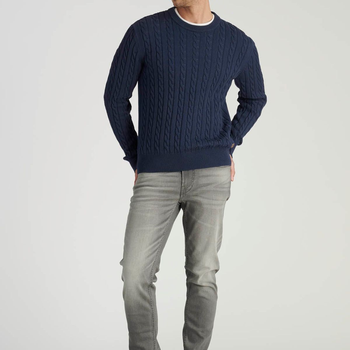 NEW MAN - Sweater Malaga Heritage Azul Newman