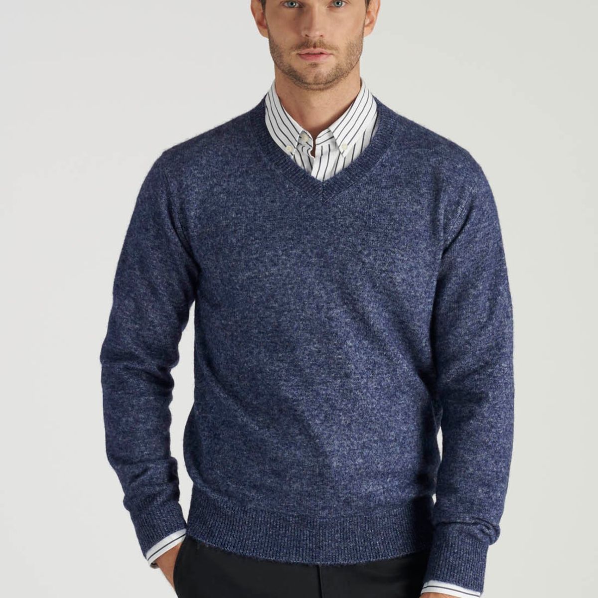 NEW MAN - Sweter Sebastian Avant-Garde Azul Newman
