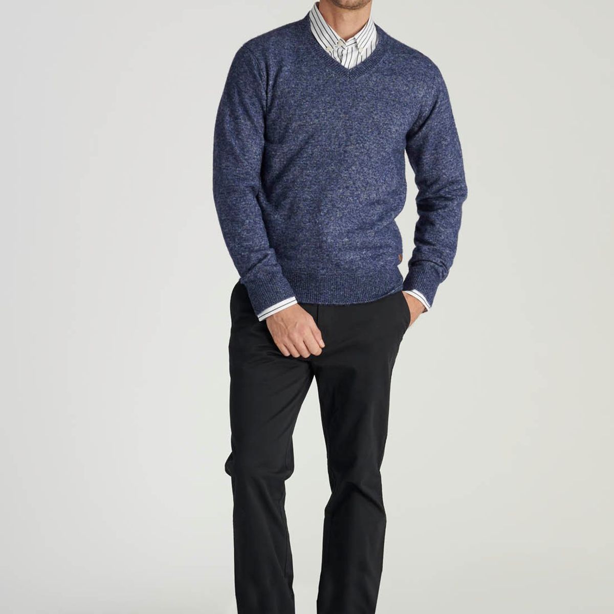 NEW MAN - Sweter Sebastian Avant-Garde Azul Newman