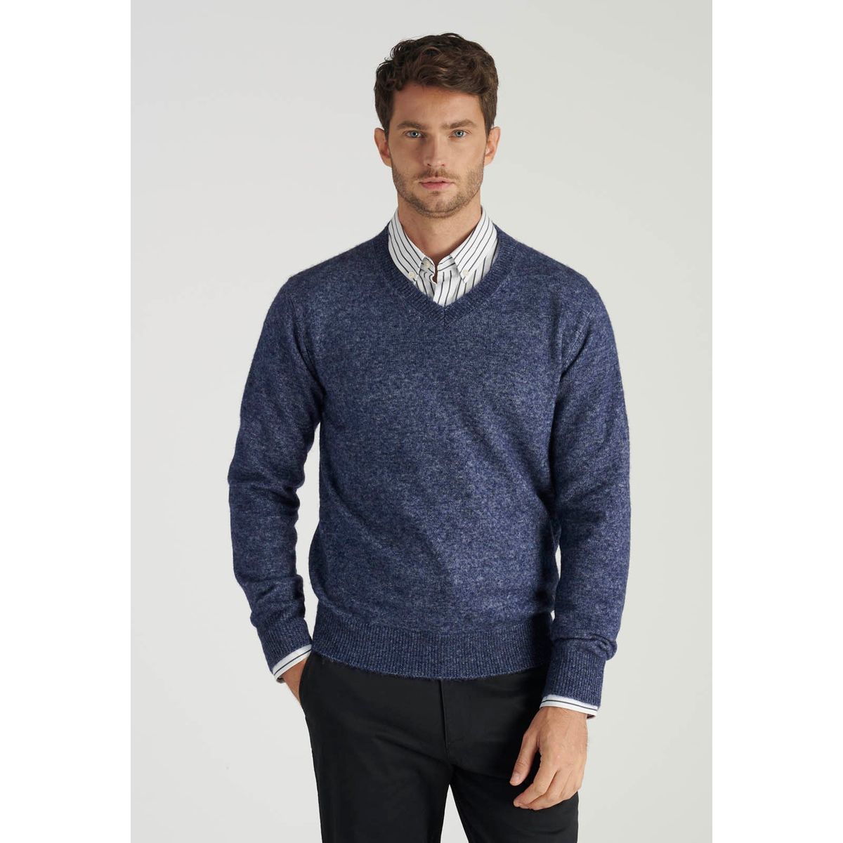 NEW MAN - Sweter Sebastian Avant-Garde Azul Newman