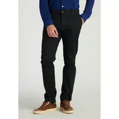 NEW MAN - Pantalón Bagneaux Slim Heritage Negro Newman