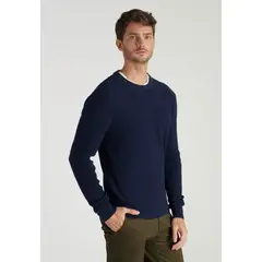 NEW MAN - Sweater Leon Heritage Azul Newman