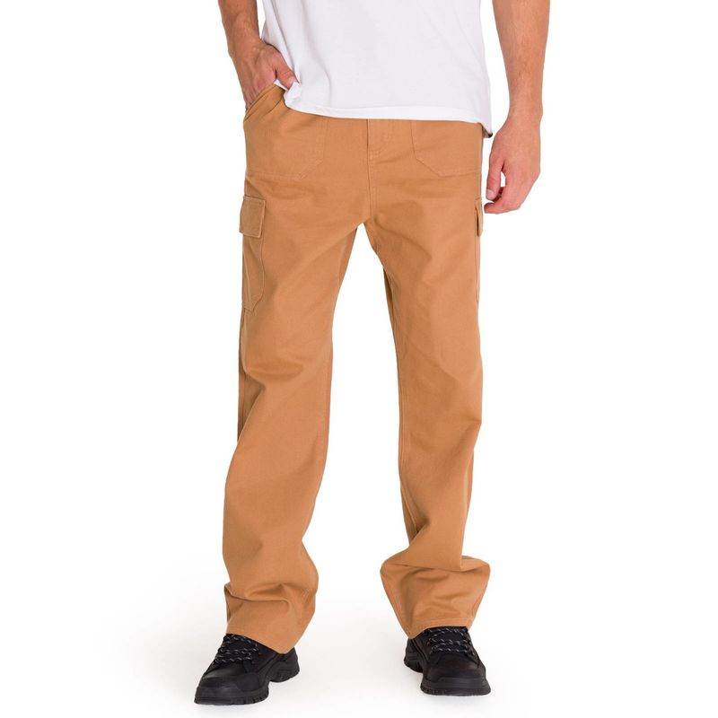 CAT - Pantalón Heritage Straight Cargo Hombre Café Claro CAT