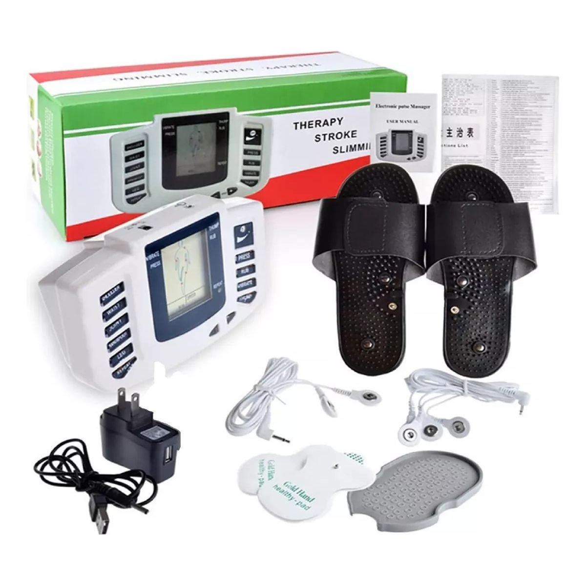 GENERICO - Electro Estimulador Muscular Parches Electrofisico Chalas