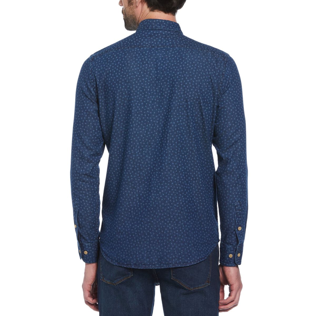 ORIGINAL PENGUIN - Camisa De Hombre Estampado Navy