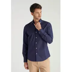 NEW MAN - Camisa London Business Azul Newman