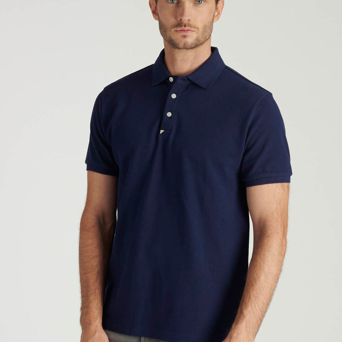 NEW MAN - Polera Polo Roma Heritage Azul Newman
