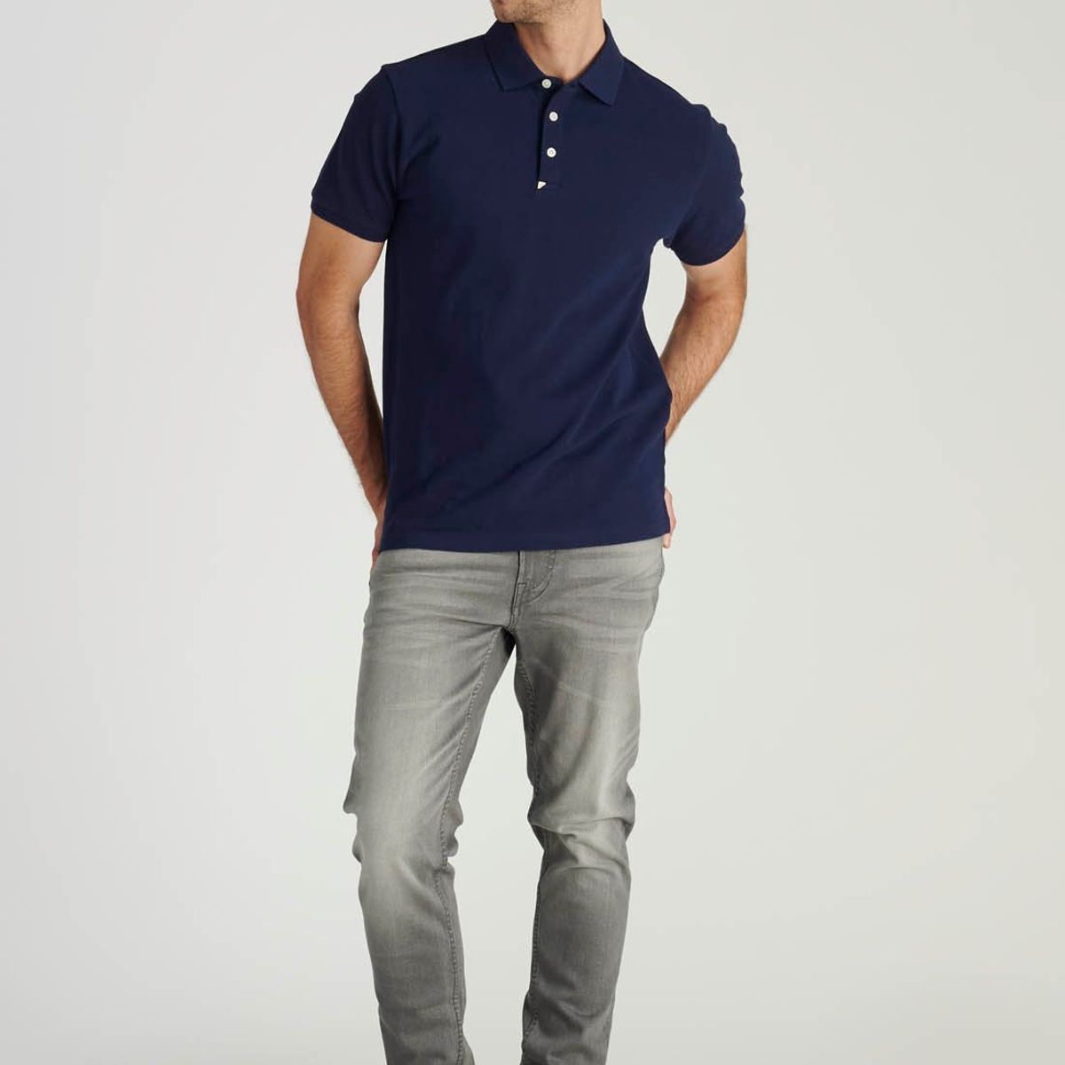 NEW MAN - Polera Polo Roma Heritage Azul Newman