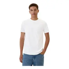 GAP - Polera Mini Logo Manga Corta Hombre Blanco