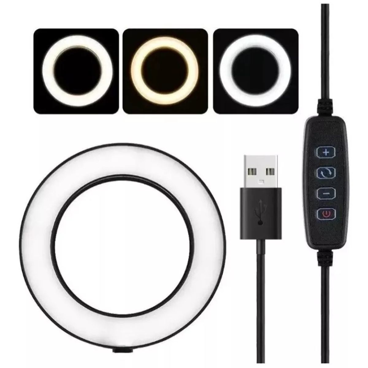 Aro De Luz Lampara Led Fotografía 16cm Iluminación Tripode, marca GENERICO - Foto Principal