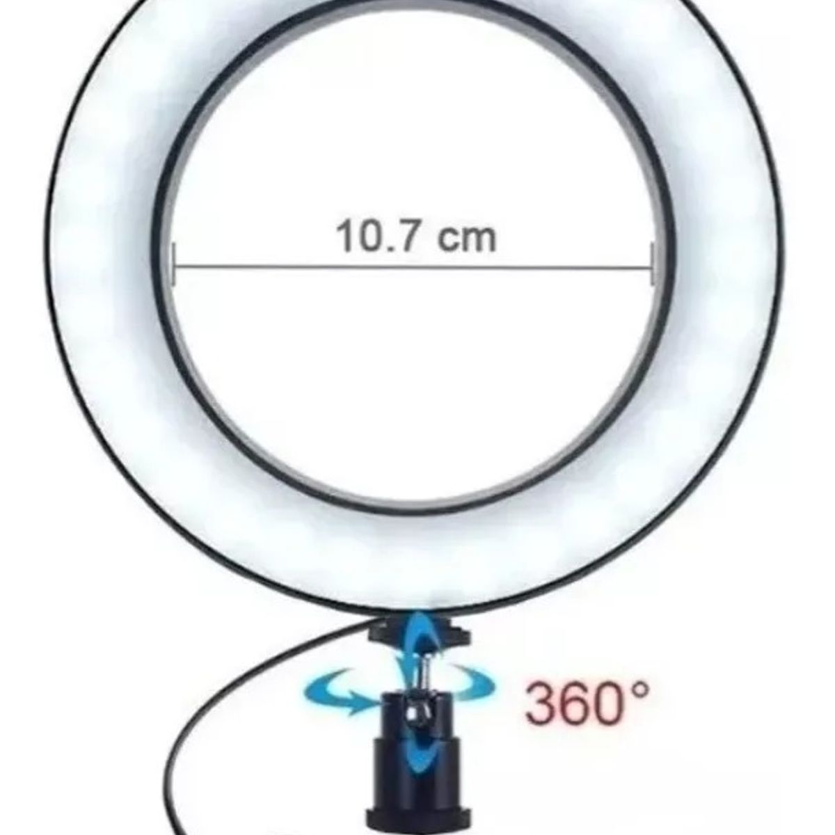 Aro De Luz Lampara Led Fotografía 16cm Iluminación Tripode, marca GENERICO - Foto 2
