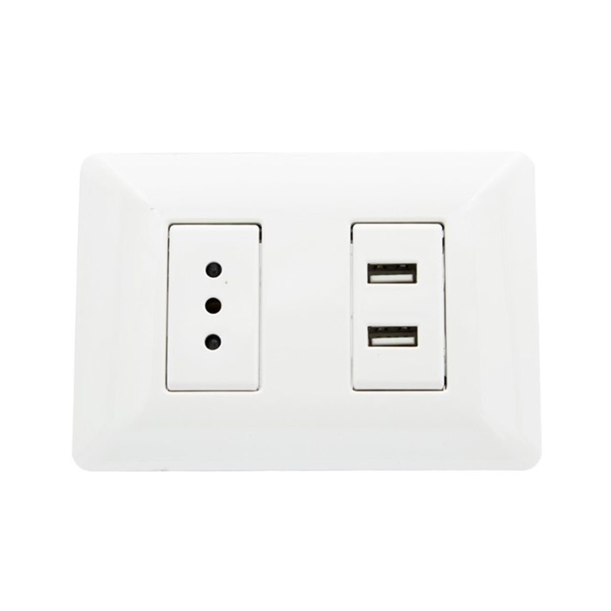 PHILCO - Enchufe Tomacorriente Simple con 2 USB Philco