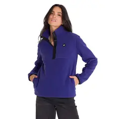 CAT - Polar Fleece Half Snap Mujer Azul