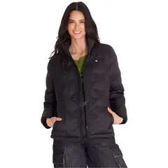CAT - Parka Manga Larga Bonded Medium Weight Mujer Negra