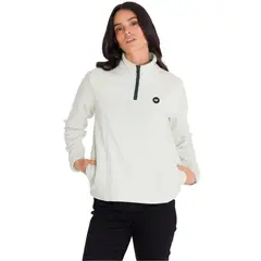CAT - Polar Microfleece Quarter Zip Mujer Verde Claro
