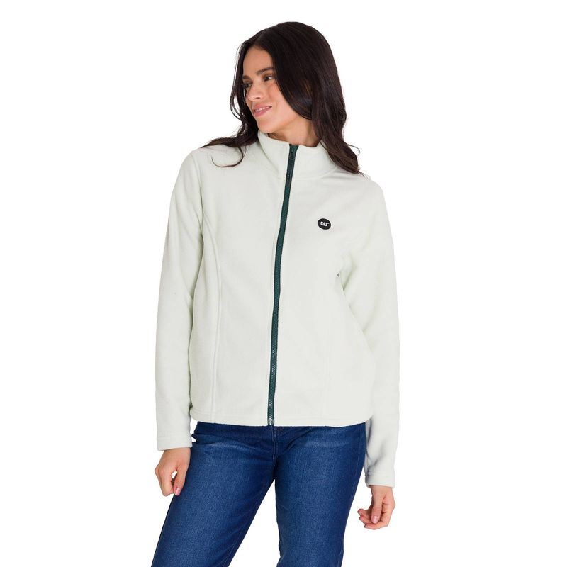 CAT Polar Microfleece Full Zip Mujer Verde Claro CAT