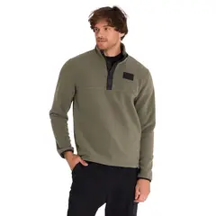 CAT - Polar Fleece Half Snap Hombre Verde