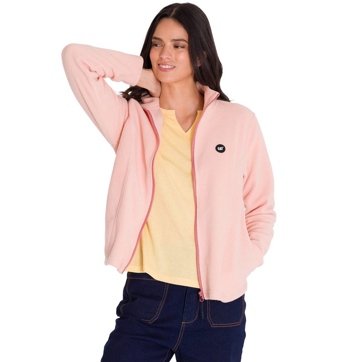 CAT - Polar Microfleece Full Zip Mujer Palo Rosa CAT