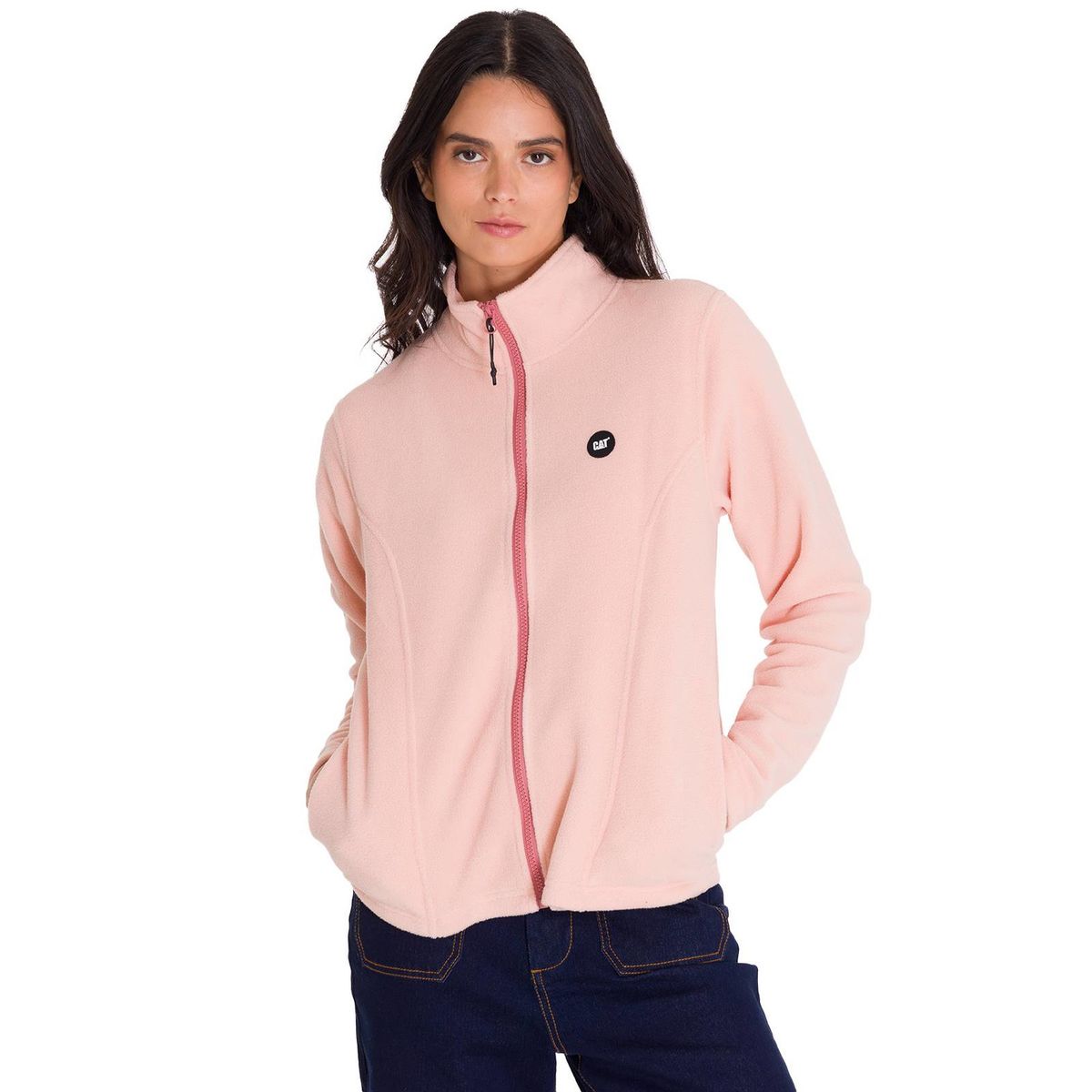 CAT - Polar Microfleece Full Zip Mujer Palo Rosa CAT