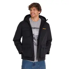 CAT - Chaqueta Heavyweight Insulated Hooded Hombre Negra