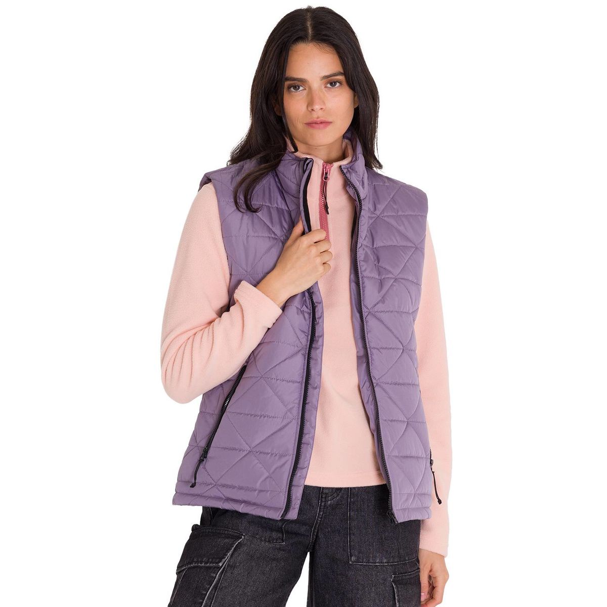 CAT - Parka Sin Mangas Mediumweight Mujer Lila CAT