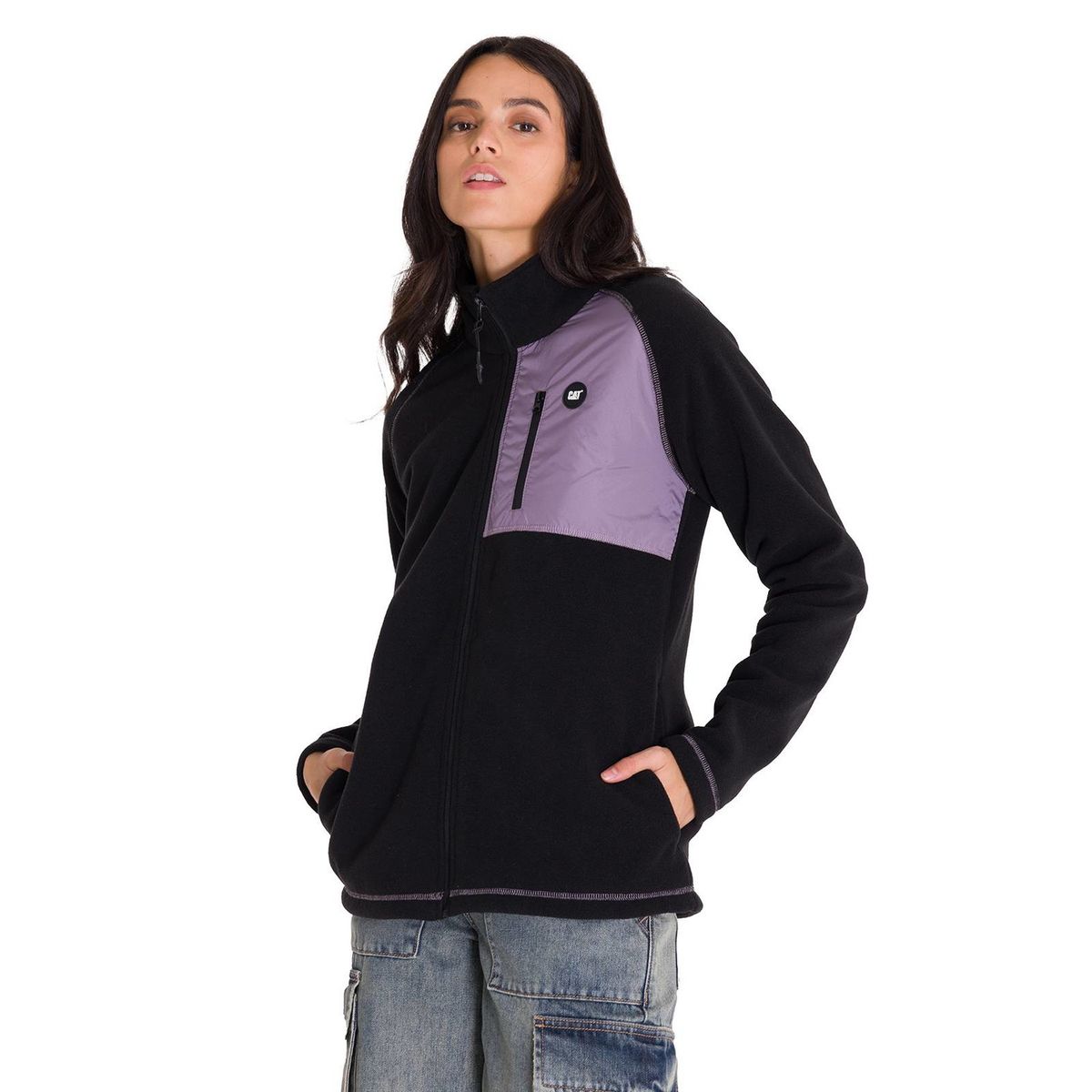 CAT - Polar Fleece Utility Full Zip Mujer Lila CAT.