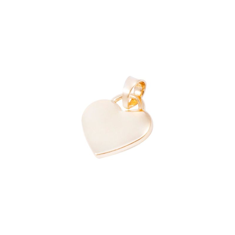 JB JOYAS BARON - Colgante Oro Amarillo 18kt Placa Corazón