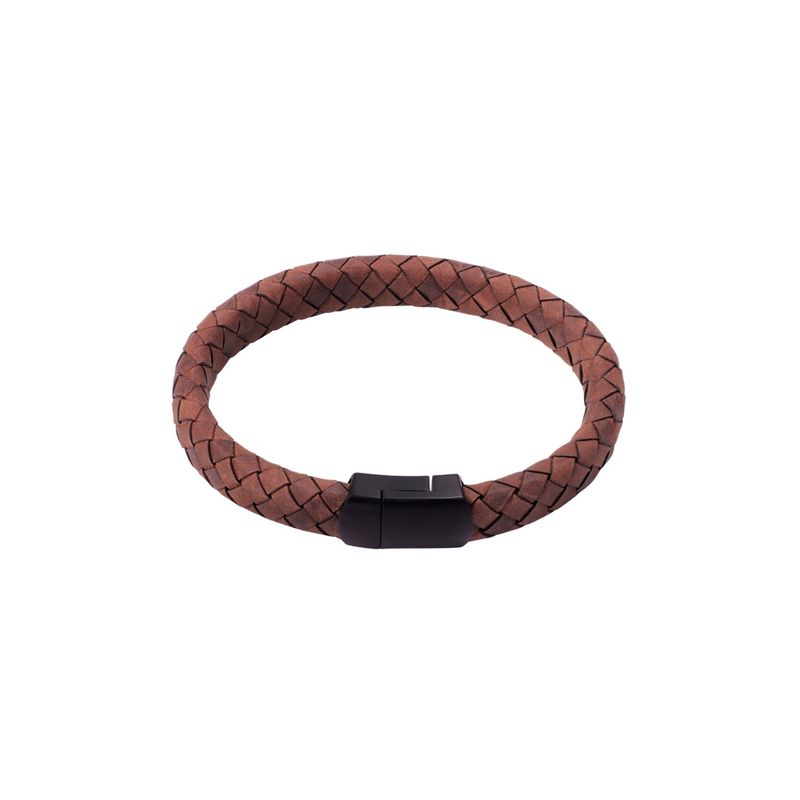 JB JOYAS BARON - Pulsera de cuero Seth Milan Clara