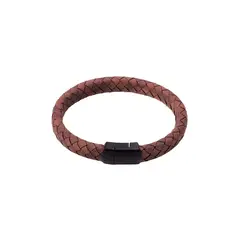 JB JOYAS BARON - Pulsera de cuero Seth Milan Clara