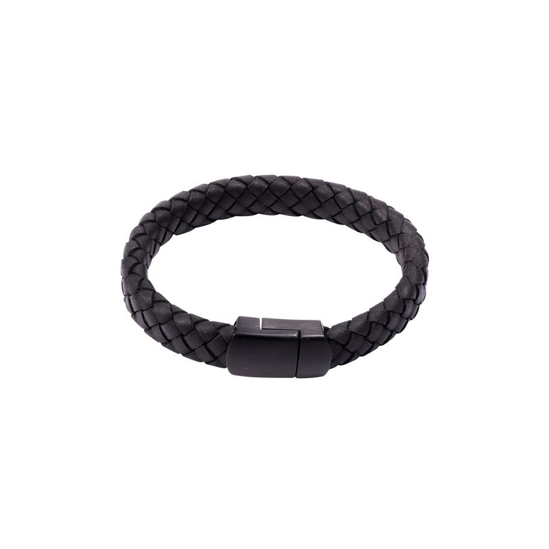 JB JOYAS BARON - Pulsera de cuero Seth Milan Oscura