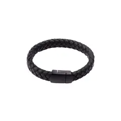 JB JOYAS BARON - Pulsera de cuero Seth Milan Oscura