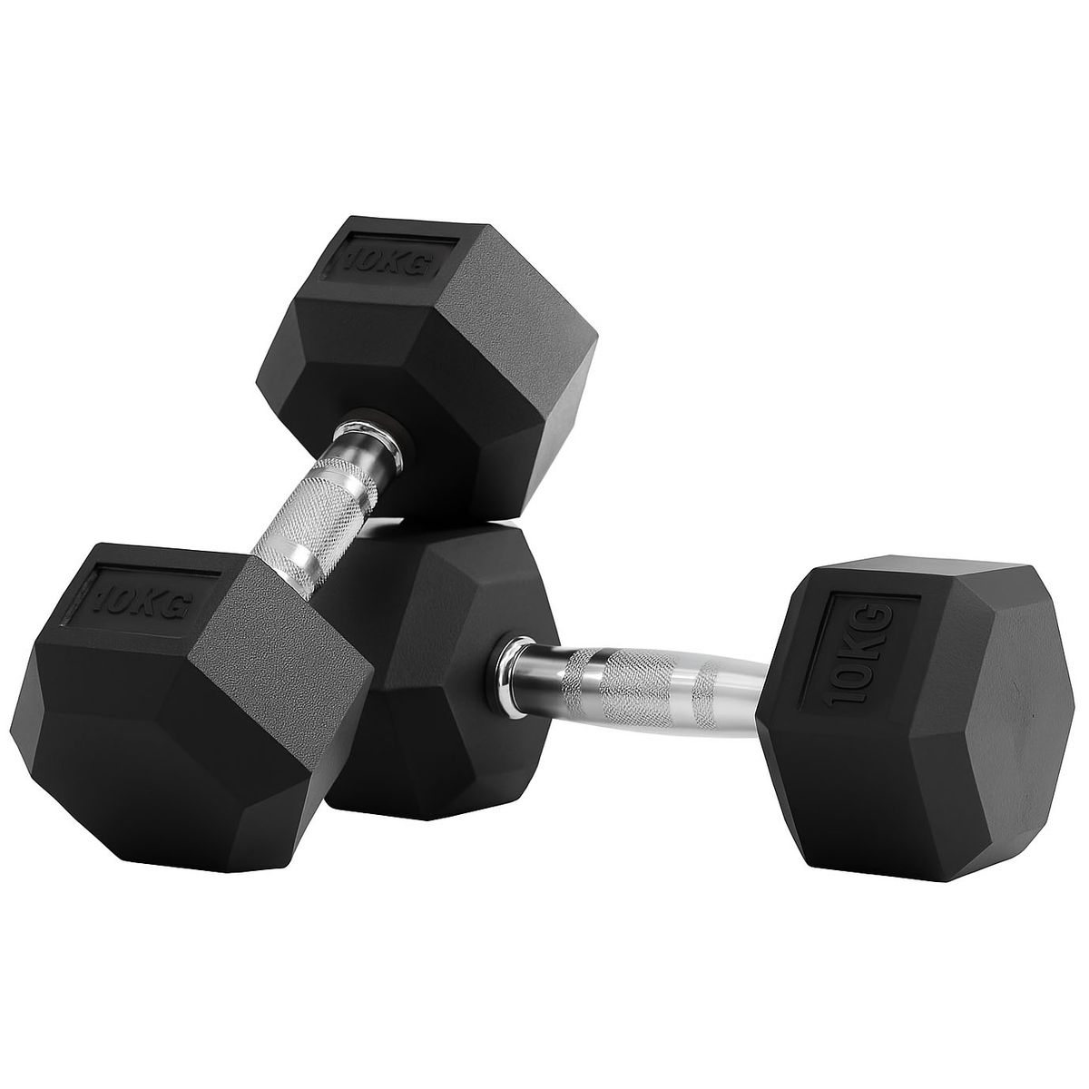 Mancuernas Hexagonales Par 10 Kg (total 20kg), marca SCORE FIT - Foto Principal