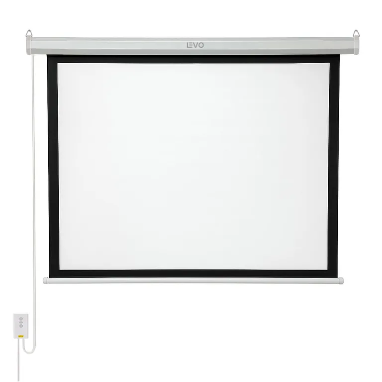 LEVO Telón 60 pulgadas Eléctrico con control 120 x 90 cm