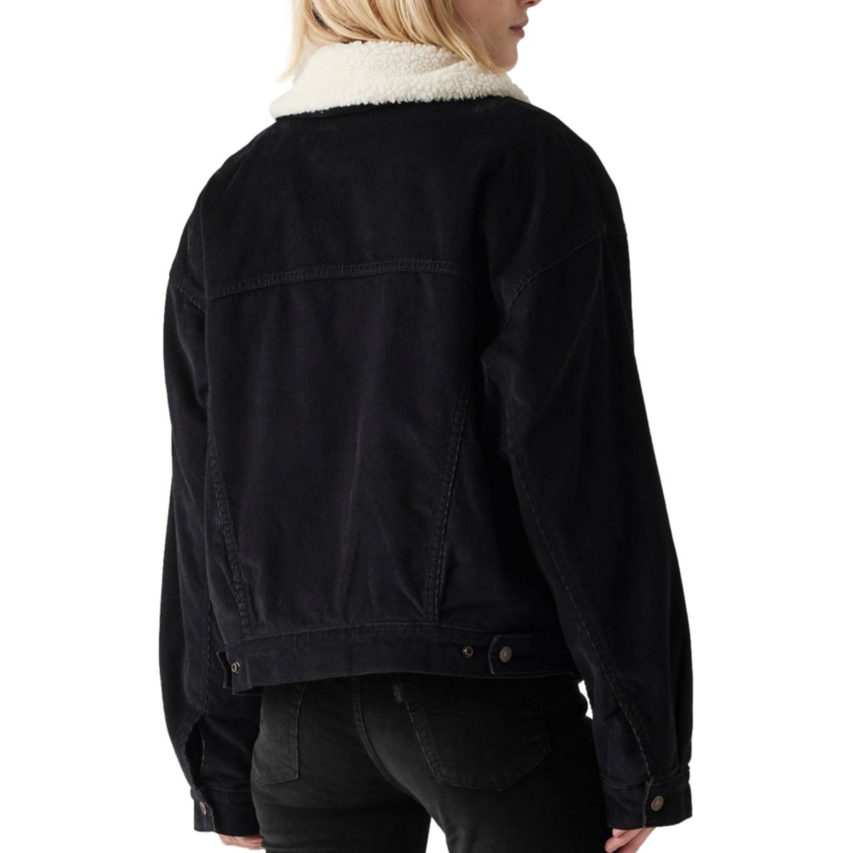 LEVIS - Chaqueta Mujer 90s Sherpa Trucker Negro Levis