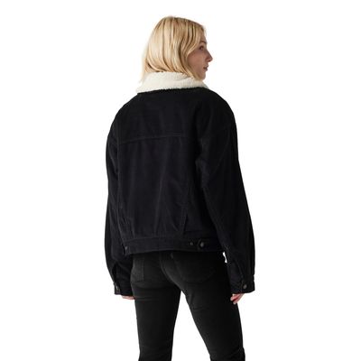 Imagen 2 del producto Chaqueta Mujer 90s Sherpa Trucker Negro