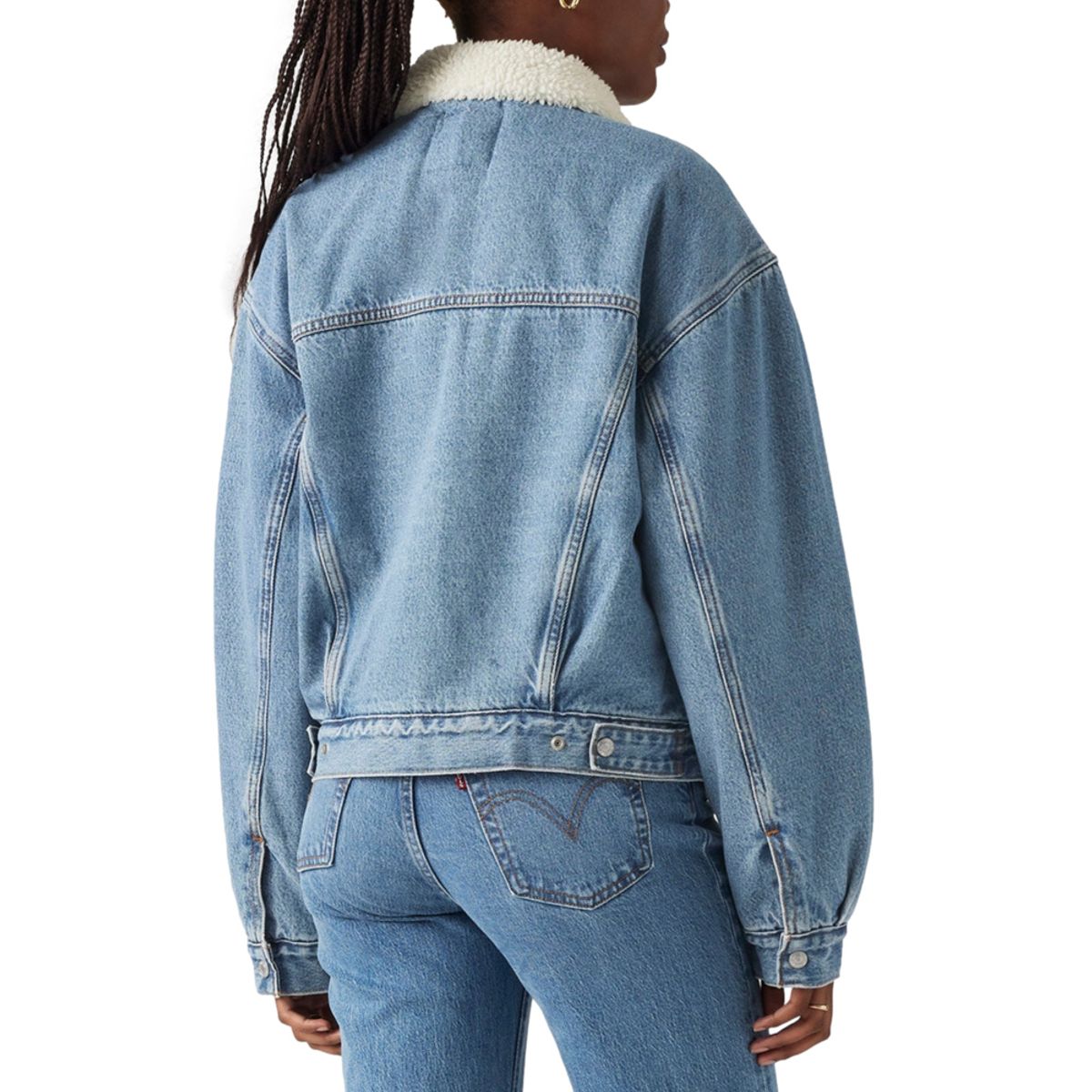 LEVIS - Chaqueta Mujer 90'S Sherpa Trucker Celeste Levis
