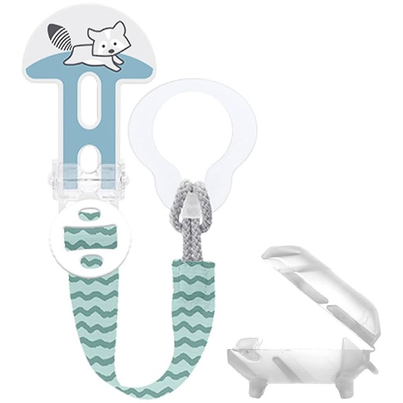 MAM - Prendedor Mam Porta Chupete Clip Cobertor VerdeGris