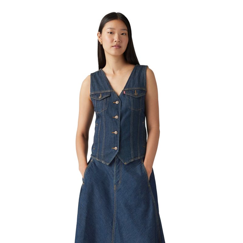 LEVIS - Chaqueta Mujer Loose Vest Azul Levis