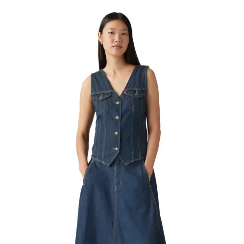 LEVIS - Chaqueta Mujer Loose Vest Azul