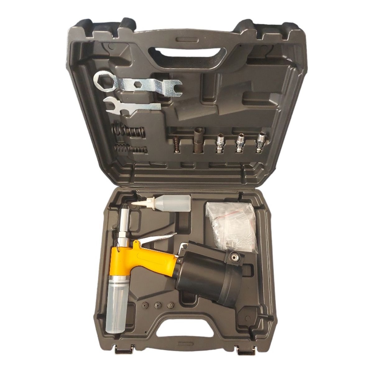 HOTECHE - Remachadora Neumatica Profesional Con Accesorios Hoteche