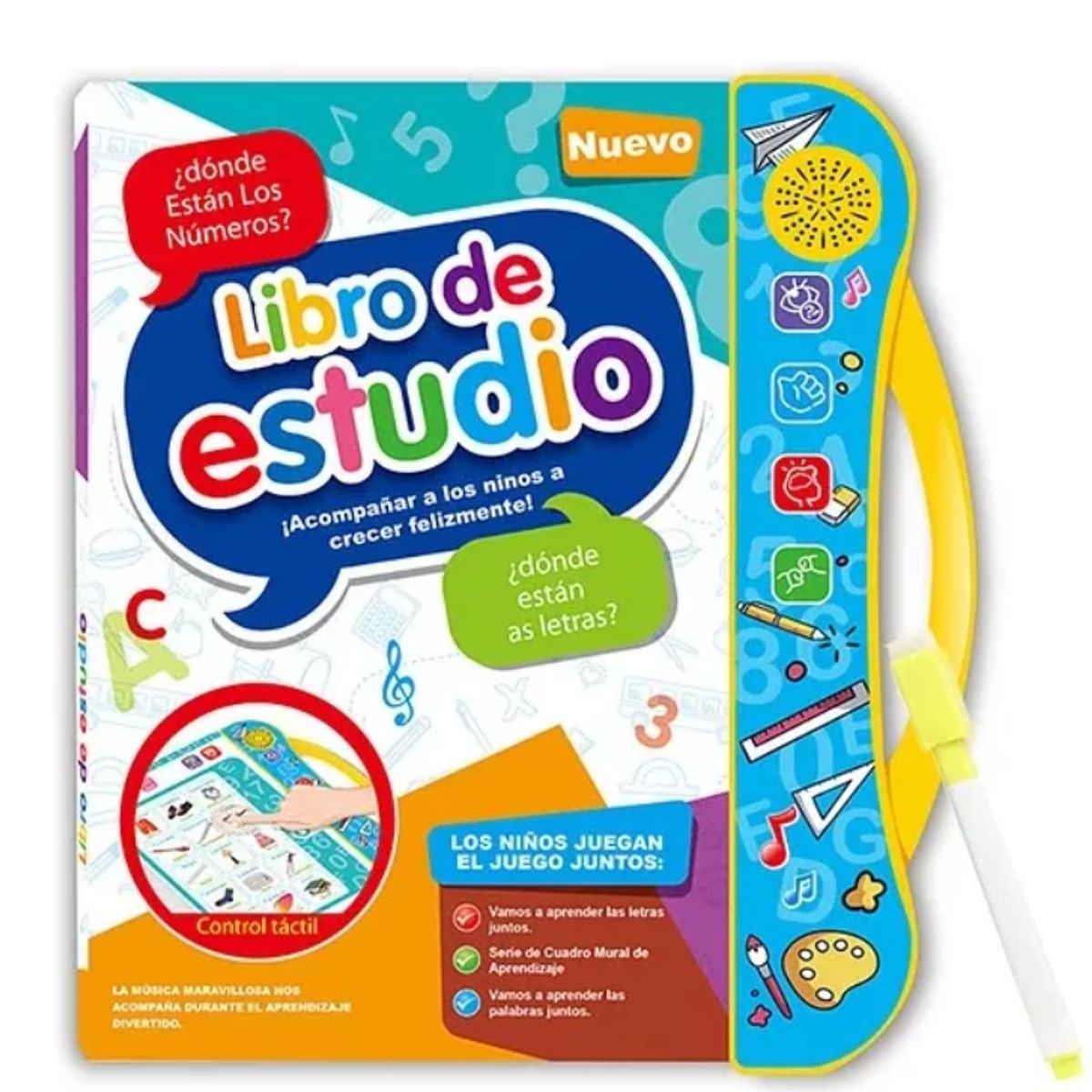 GENERICO - Libro Didactico Interactivo Aprendizaje Bilingüe Para Niños