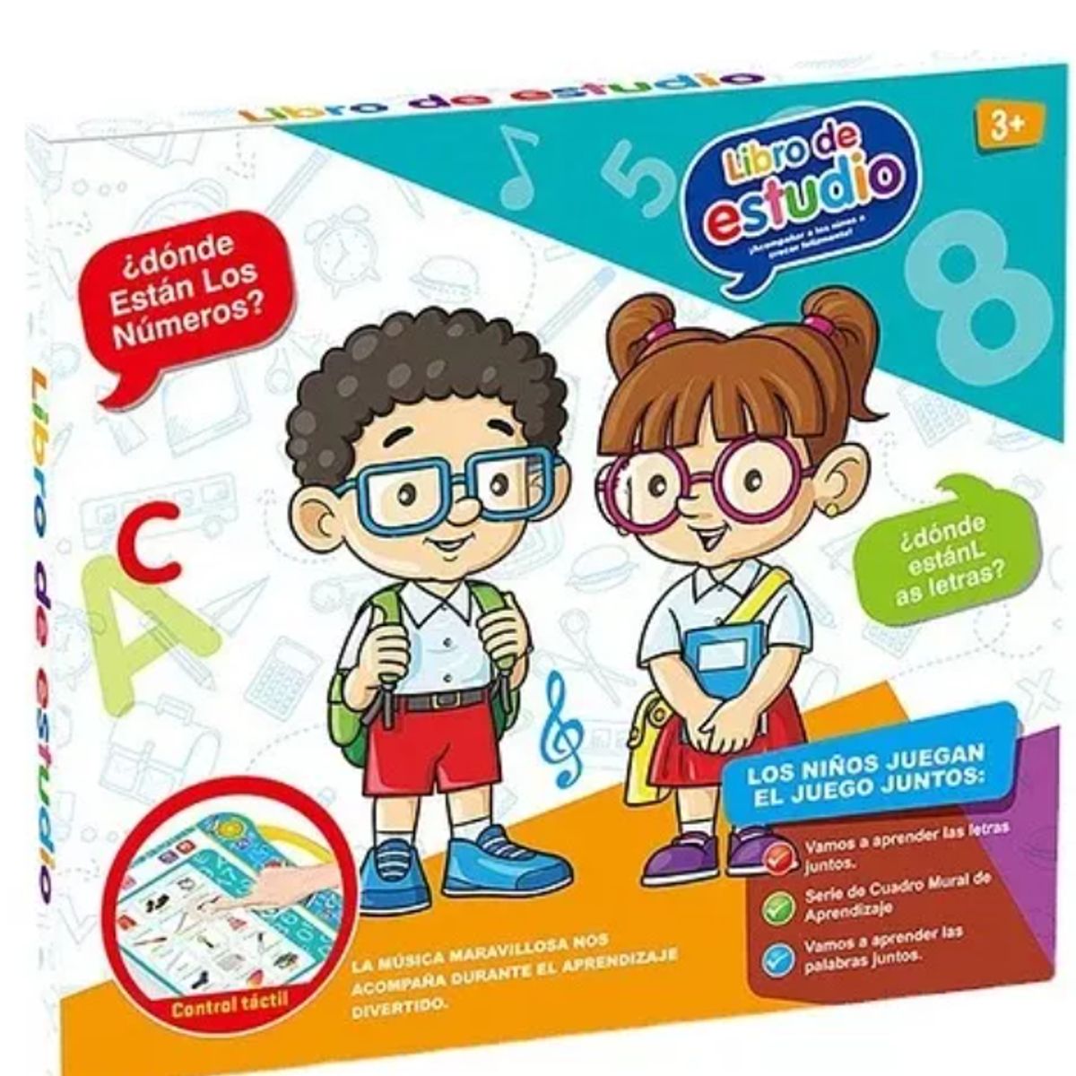 GENERICO - Libro Didactico Interactivo Aprendizaje Bilingüe Para Niños