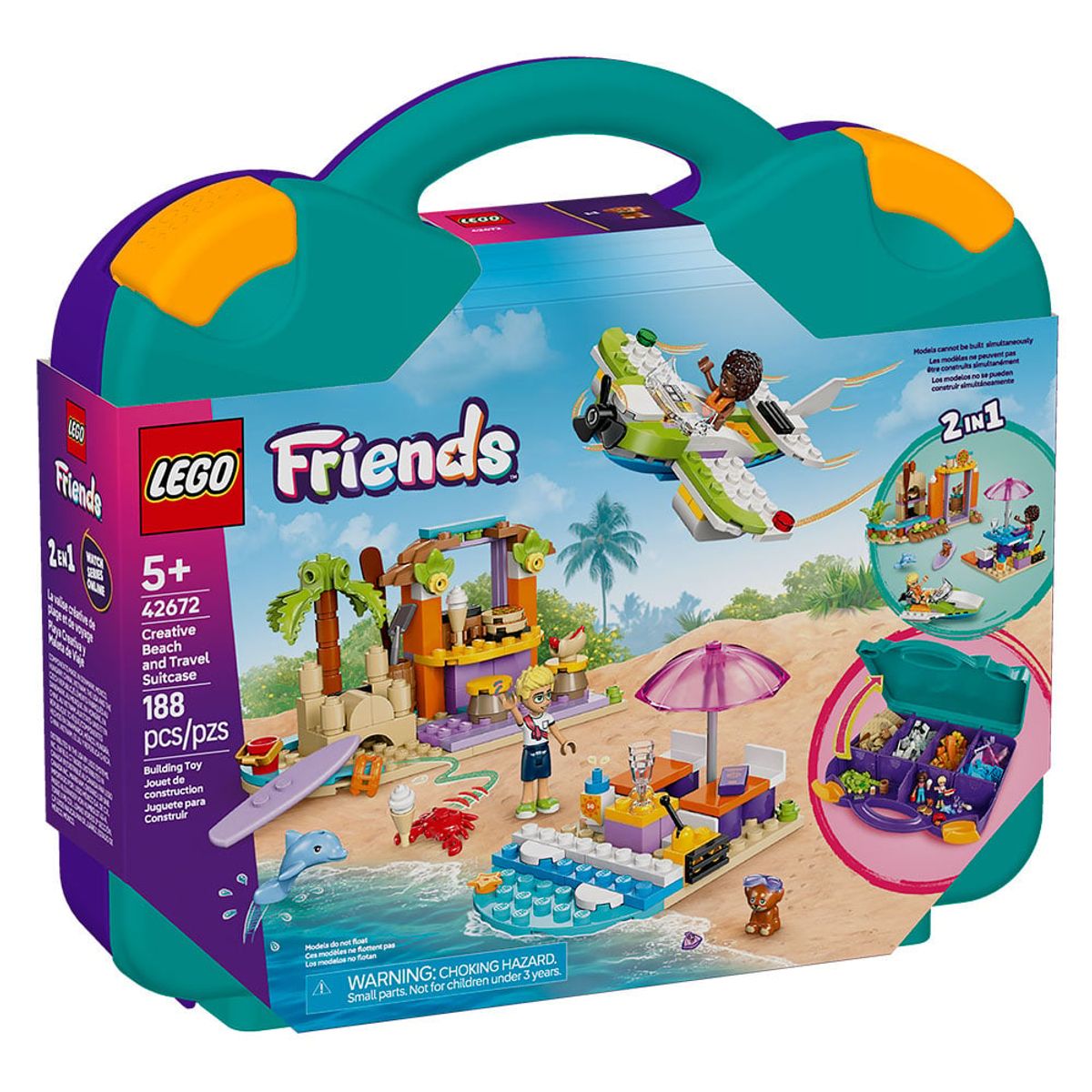 LEGO - LEGO Playa Creativa y Maleta de Viaje (42672)