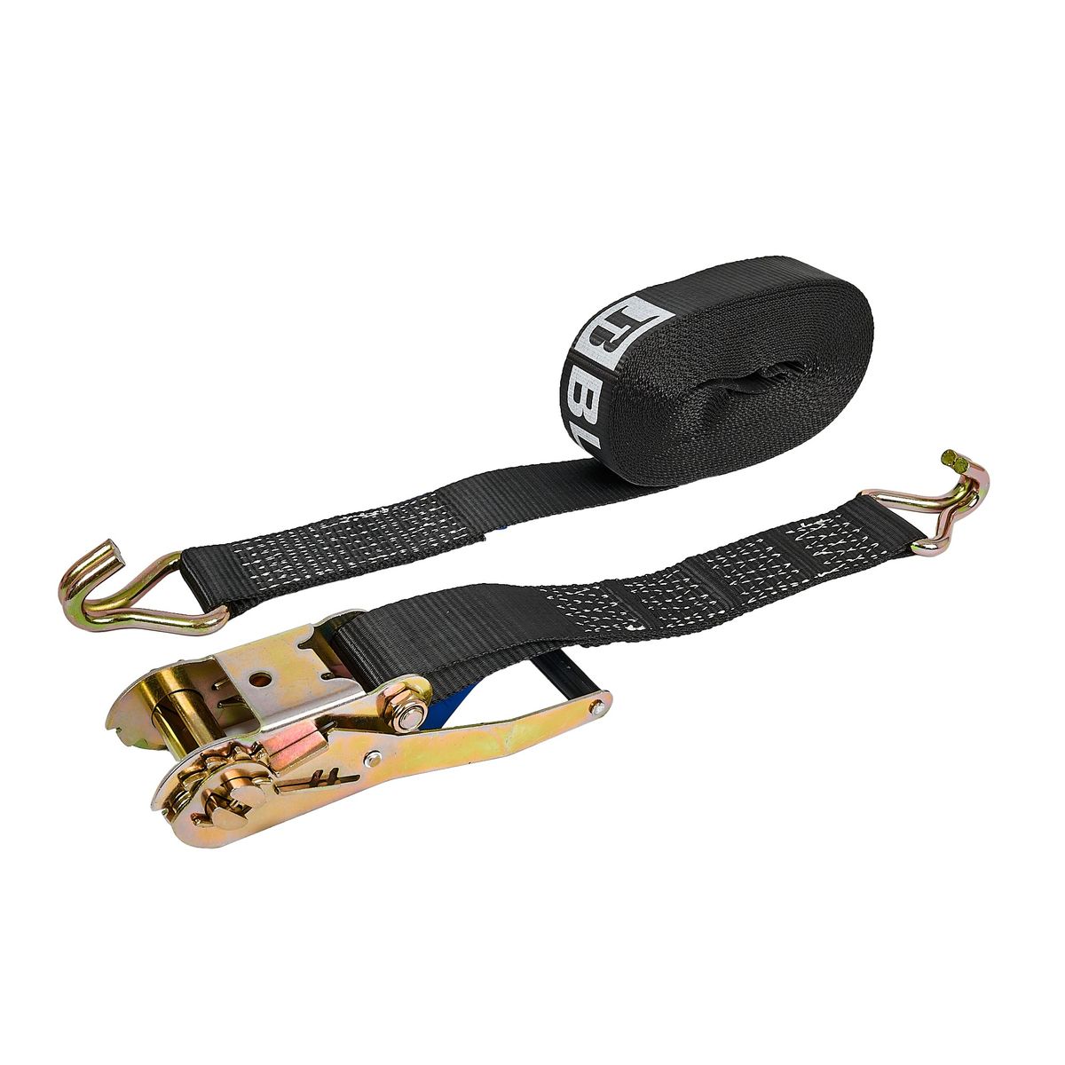 BLACKSMITH - RACHET 2 PULG CON GANCHO JJ 12 MTS 3.5 TON